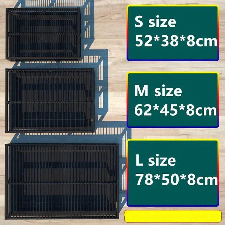 Wholesale Large Capacity with Stainless Steel Indoor Stainless Steel Dog Potty Pet Toilet Anti-bite Litter Box Training Tray - My Store