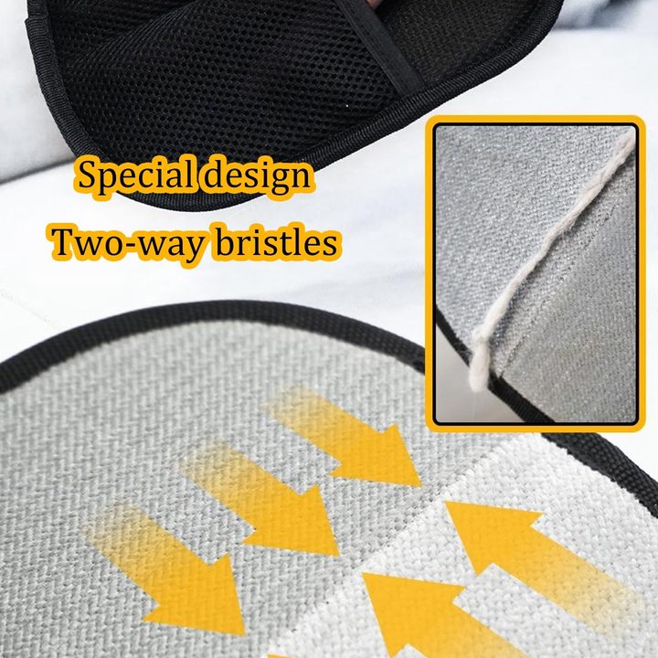 High Quality Double-Sided Pet Grooming Gloves Pet Hair Removal Tool for Clothes Furniture Dogs Cats Factory Price Reusable Lint