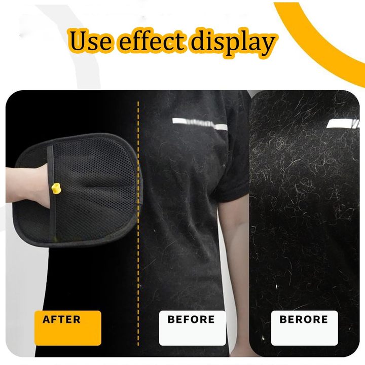 High Quality Double-Sided Pet Grooming Gloves Pet Hair Removal Tool for Clothes Furniture Dogs Cats Factory Price Reusable Lint
