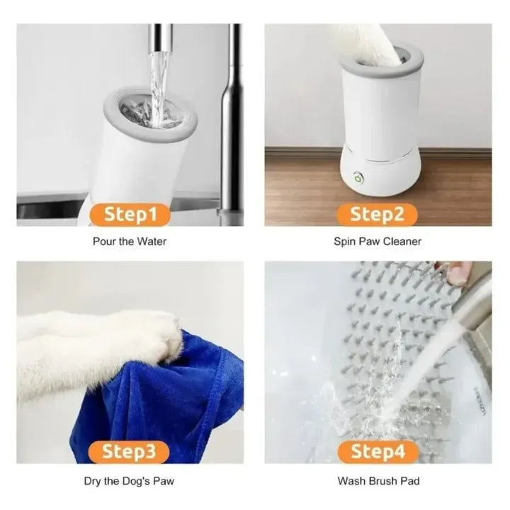 New Wholesale Pet Product Supplier Dog Cat Product Electric Automatic Pet Paw Cleaner Machine Dog Paw Washer Dog Paw Cleaner