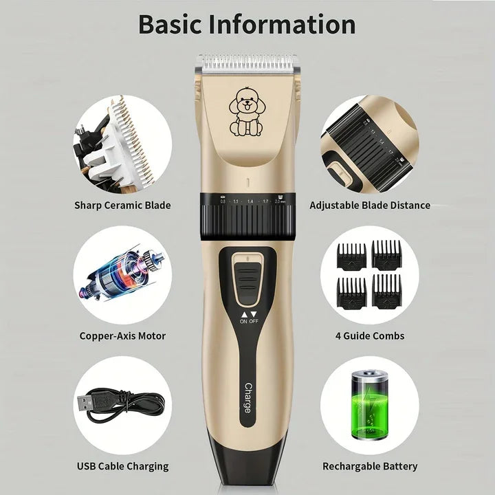 “Silent Dog Grooming Kit – Trim Like a Pro, Even for Nervous Pets!” - My Store