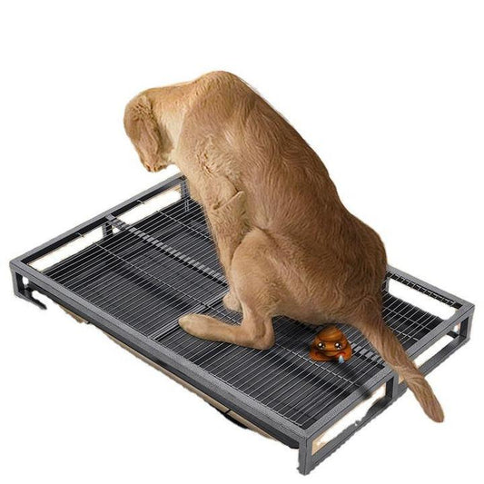 Wholesale Large Capacity with Stainless Steel Indoor Stainless Steel Dog Potty Pet Toilet Anti-bite Litter Box Training Tray - My Store