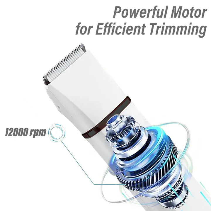 Portable 4-in-1 Cordless Electric Ceramic Blade Dog Nail Grinder Hair Grooming Small Pets Clippers Trimmer - My Store